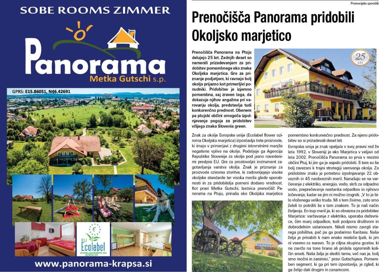 Panorama B&B Ptuj Dış mekan fotoğraf